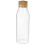 2Pcs Glass Canisters with Cork Lids Transparent Kitchen Storage Jars 1