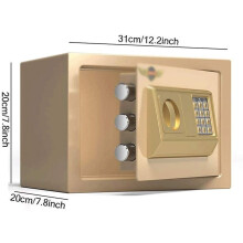 Electronic Digital Safe Box Solid Steel AntiPry Door Wall Mounted Home Office Hidden Jewelry Cash