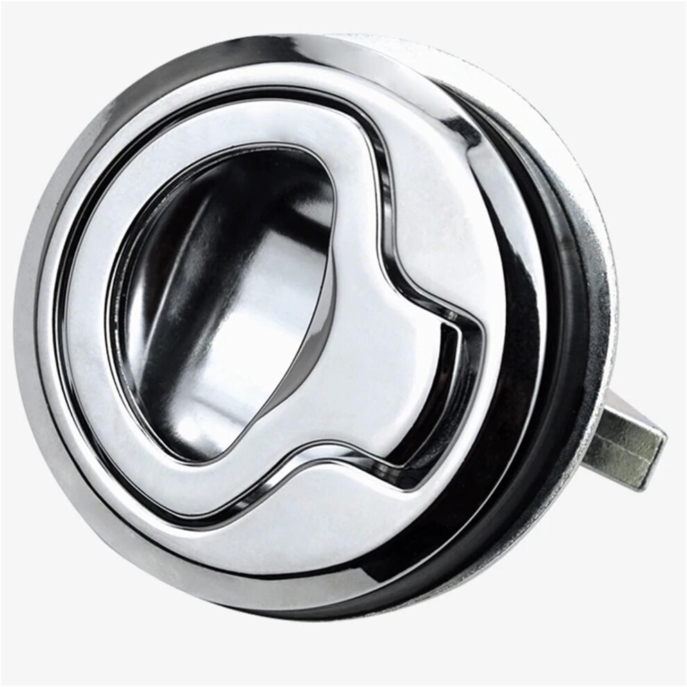 50Mm Rv Cabinet Pull Ring Lock Without Lock Chrome Plated Zinc Alloy Handle For Trailer Cabinets 9073542911593
