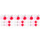 120Pcs Assorted Valentine Balloons Latex Romantic Wedding Decor 3