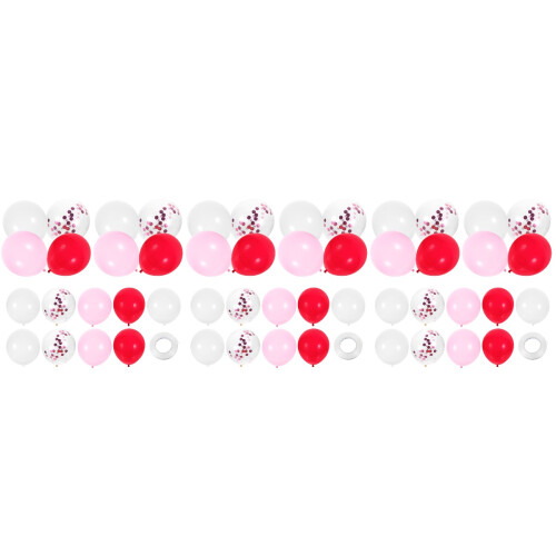 120Pcs Assorted Valentine Balloons Latex Romantic Wedding Decor 2