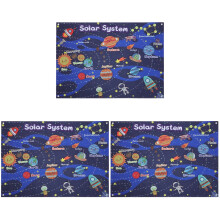 3Sets Multi-Color Felt Story Boards Solar System Learning Toy for Kids