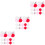 120Pcs Assorted Valentine Balloons Latex Romantic Wedding Decor 4