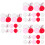 120Pcs Assorted Valentine Balloons Latex Romantic Wedding Decor 5