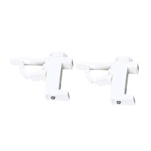 Adjustable Hanging Hooks 2 Pcs ABS Plastic Clip On Curtain Rod Hooks for SpaceSaving Home Organization