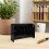 Black Acrylic Label Roll Dispenser Adjustable for Office Use 8