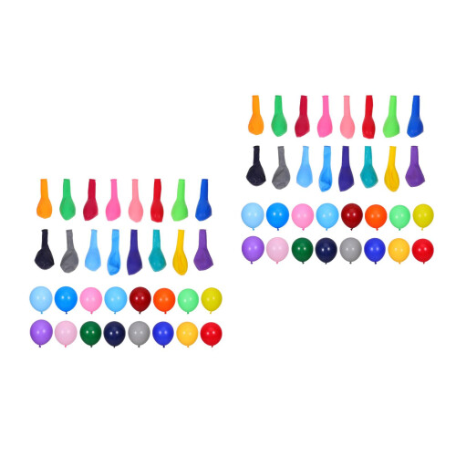400Pcs Assorted Latex Balloons Colorful Party Decorations Kit 1