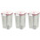 3Pcs Clear Plastic Vacuum Sealed Jars for Coffee Tea Sugar Storage 3