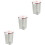 3Pcs Clear Plastic Vacuum Sealed Jars for Coffee Tea Sugar Storage 4