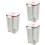 3Pcs Clear Plastic Vacuum Sealed Jars for Coffee Tea Sugar Storage 5