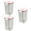 3Pcs Clear Plastic Vacuum Sealed Jars for Coffee Tea Sugar Storage 6