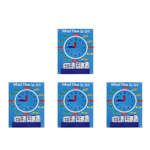 4Pcs Interactive Felt Board for Kids Time Cognition and Storytelling 1