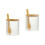 2Pcs Transparent Glass Spice Canisters with Spoon for Kitchen 3