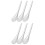 6Pcs Ergonomic Stainless Steel Slotted Caviar Spoons Silver Kitchen 4