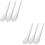 6Pcs Ergonomic Stainless Steel Slotted Caviar Spoons Silver Kitchen 5