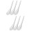 6Pcs Ergonomic Stainless Steel Slotted Caviar Spoons Silver Kitchen 6