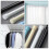 4Pcs Adjustable Telescopic Closet Rod White Plastic Punch-Free Design 8