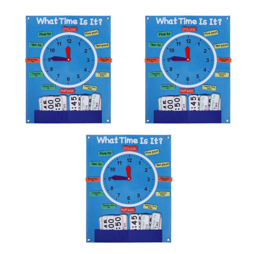 3Pcs Portable Multi Felt Board Interactive Educational Tool for Kids 2