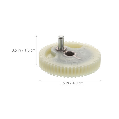 2Pcs Beige Plastic Air Pump Gear for DIY Air Compressor Replacement 1