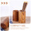 Porta Bacchette Legno Caffè Contenitore E Penne Casa 5