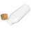 2Pcs Glass Canisters with Cork Lids Transparent Kitchen Storage Jars 4