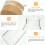 2Pcs Glass Canisters with Cork Lids Transparent Kitchen Storage Jars 5