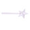 Salt and Pepper Shaker Wand, White Plastic 1oz 10