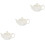 3Pcs Ceramic Teaware White Teapots for Tea Serving Portable 4