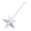 Salt and Pepper Shaker Wand, White Plastic 1oz 13