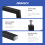10 Pack Matte Black Cabinet Handles 96mm Hole Centers, Modern Square Drawer Pulls for Kitchen Cabinets 5