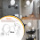 Wall Mounted Makeup Mirror with Extendable Arm, 360 Rotation DualSided 3X Magnifying Silver White 5