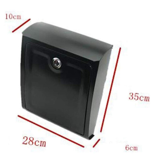 Outdoor Lockable Mailbox Waterproof Galvanized Steel Wall Mounted Post Box with Large Capacity and RustResistant Design 1