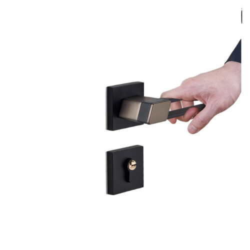 Black 72mm Gate Door Lock Silent Indoor Split Lock with Reliable Locking Performance 1