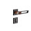 Black 72mm Gate Door Lock Silent Indoor Split Lock with Reliable Locking Performance 3