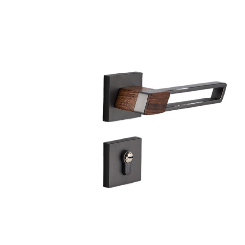 Black 72mm Gate Door Lock Silent Indoor Split Lock with Reliable Locking Performance 2