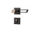 Black 72mm Gate Door Lock Silent Indoor Split Lock with Reliable Locking Performance 4