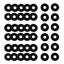 100St Anti-Slip Zwarte Stopperringen Voor Armbanden En DIY Sieraden
