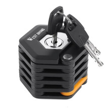 WEST BIKING Bike Folding Lock Portable Alloy Steel Anti-Theft Safety Lock Motorcycle E-Bike Lock MTB Road Bike Accessories
