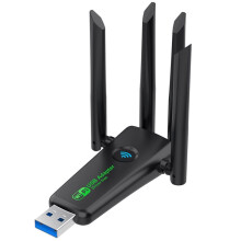 New 1300Mbps WiFi USB Adapter Dual Band 2.4G/5Ghz Wi-Fi Dongle USB3.0 High-Speed 802.11AC Wireless Receiver Driver Free