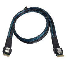 0,5 M Cable de Placa Base de Servidor Slim SAS SFF-8654 4i 38P para Disco Duro de Ordenador