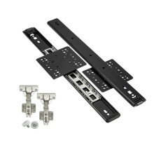 16 Inch Soft Close Drawer Slides Black, Heavy Duty Cold Rolled Steel Ball Bearing, Smooth Quiet Operation