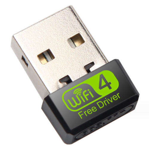 RTL8188GU 150Mbps USB Wireless Card 20x15x6 Black 2