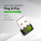 RTL8188GU USB Wireless 150Mbps Black 20x15x6mm 5