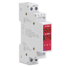 L/N of L/L 2P 18mm Zigbee 16A 100-240V over-/Onderspanningsbeveiliging met Automatische/Handmatige Herinschakeling, Bediening Via Tuya