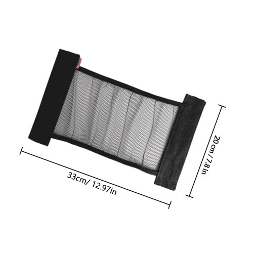 3Pcs Flexible Car Trunk Cargo Nets Black Oxford Cloth Storage Net 1