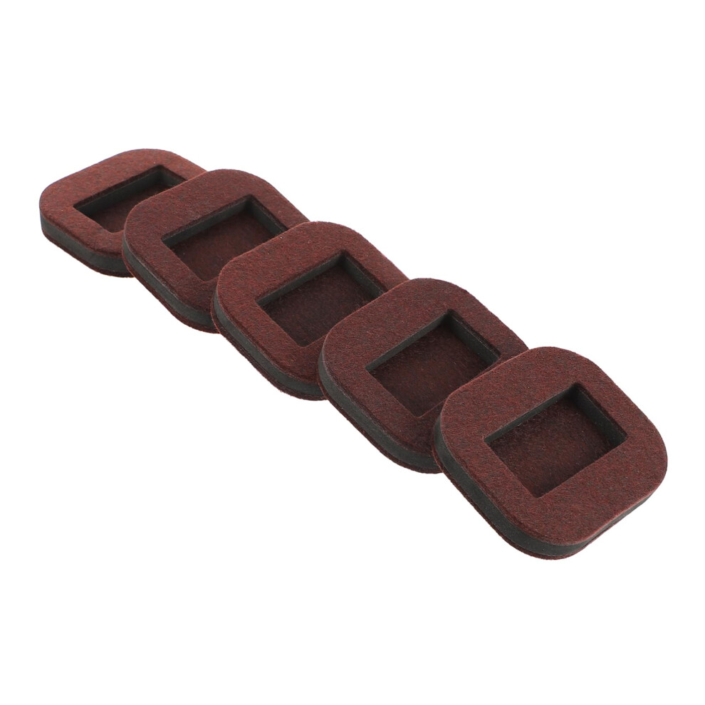 Furniture Caster Pads 5Pcs Floorsafe Felt Furniture Protectors For Chair Wheels Noise Reduction Glide 9330225237440
