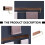 Wall Mounted Towel Rack for Bathroom - Large Solid Wood Storage Bar 2