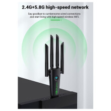 Nieuwe 1300Mbps WiFi USB-Adapter Dual Band 2.4G/5Ghz Wi-Fi-Dongle USB3.0 High-Speed 802.11AC Draadloze Ontvanger, Drivervrij