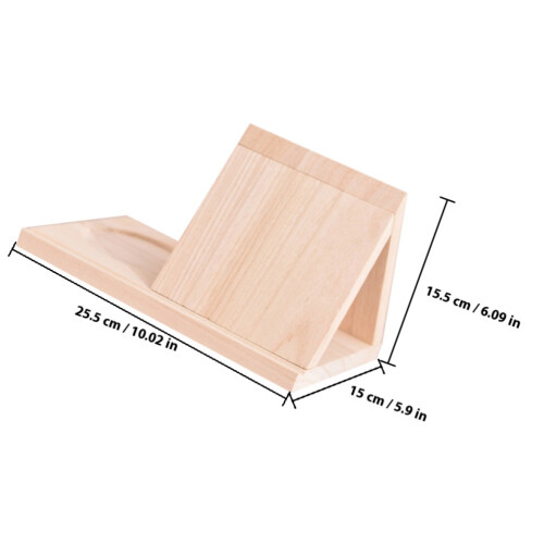 Boekenhouder Beige Driehoekig Multifunctioneel En Elegant 1