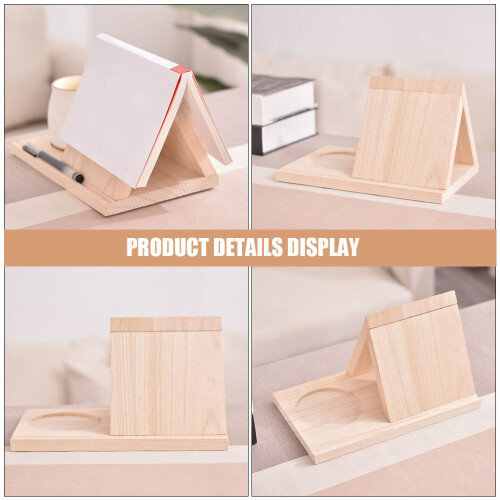 Boekenhouder Beige Driehoekig Multifunctioneel En Elegant 2